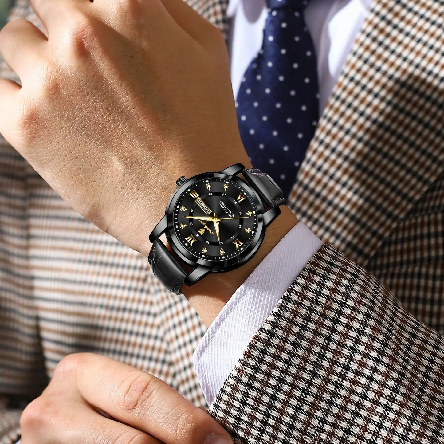 CALIH™ | Luxury Men's Leather Watch