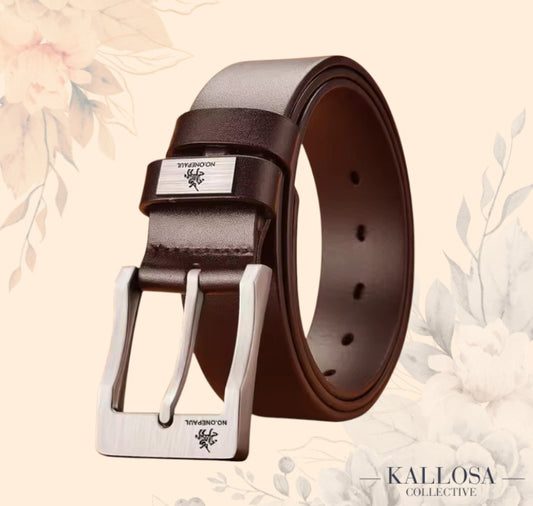 BEWK™ | Men's Buckled Leather Belt