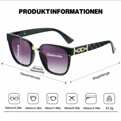 ROSETTA™ | Luxuriöse Designer-Sonnenbrille in quadratischer Form