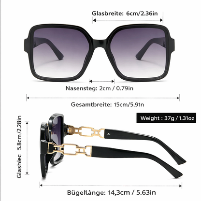 ALURA™ | Luxuriöse Oversized-Sonnenbrille mit Farbverlauf