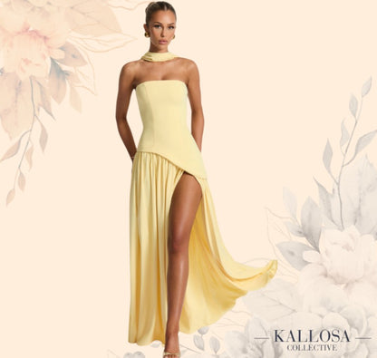 FLORA™ | Slit Tulle Gown