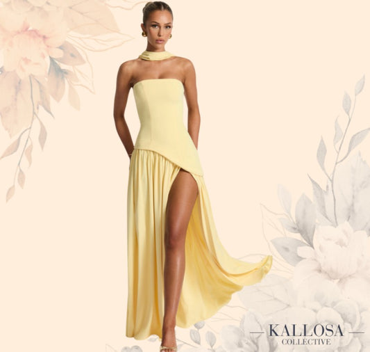 FLORA™ | Slit Tulle Gown