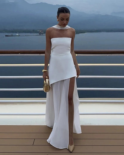 FLORA™ | Slit Tulle Gown