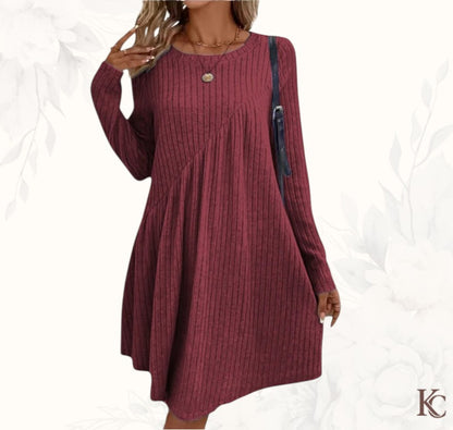 MASI™ – Bequemes Kleid aus geripptem Strick