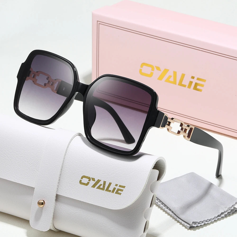 ALURA™ | Luxuriöse Oversized-Sonnenbrille mit Farbverlauf