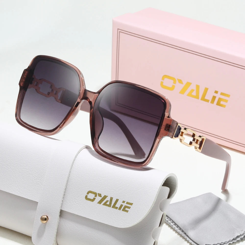 ALURA™ | Luxuriöse Oversized-Sonnenbrille mit Farbverlauf