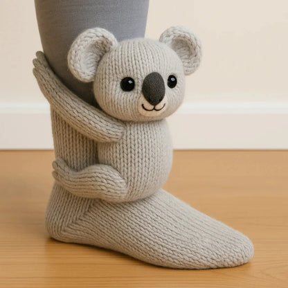 CUTI™ | 3D-gestrickte niedliche Socken mit Tiermotiven
