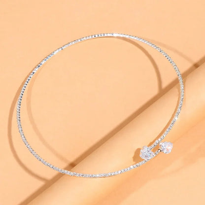 TYA™ | Rhinestone Heart Collar Choker Necklace