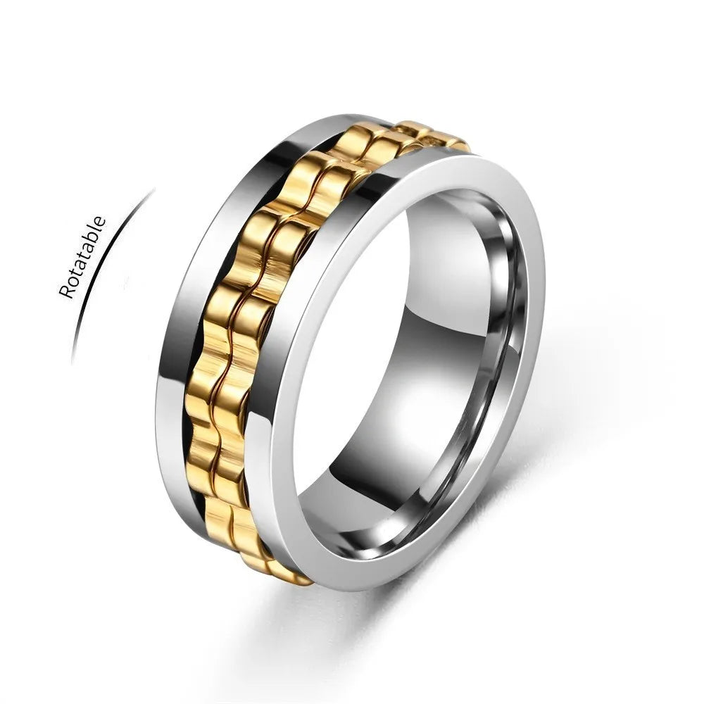 ORIGIN™ | Drehbarer Fidget-Kettenbandring