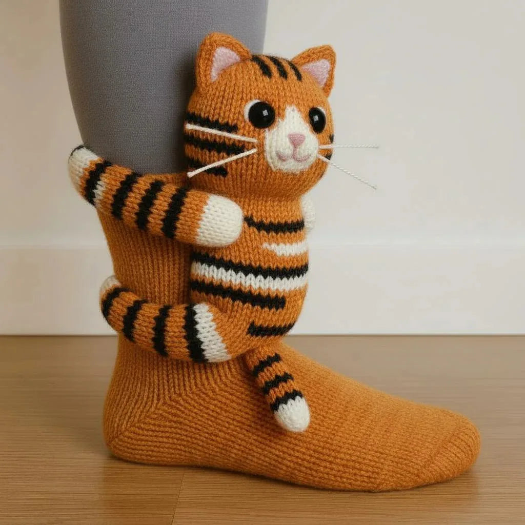 CUTI™ | 3D-gestrickte niedliche Socken mit Tiermotiven