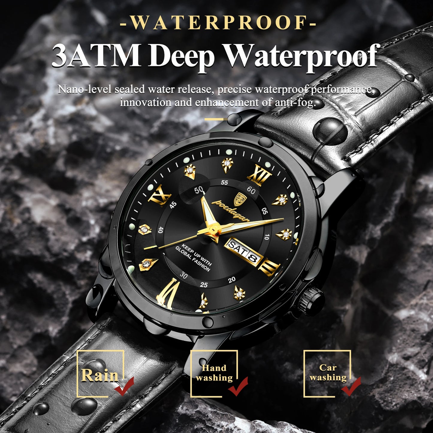 CALIH™ | Luxury Men's Leather Watch