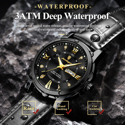 CALIH™ | Luxury Men's Leather Watch