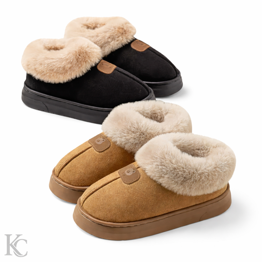 CALMA™ | Mit Fleece gefütterte Winterhausschuhe